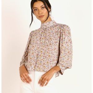 Rollas floral blouse